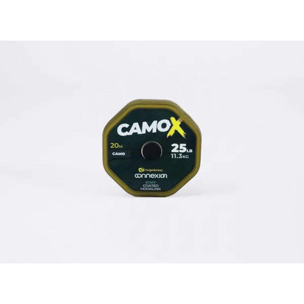 RIDGEMONKEY CONNEXION CAMOX STIFF COATED HOOKLINK VORFACHSCHNUR 35LB 20M - Vorfachschnur - Geflochtene Schnur