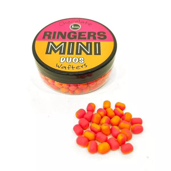 Ringers Mini Duos Orange-Pink Csokoládé 3x7mm Wafters 30gr