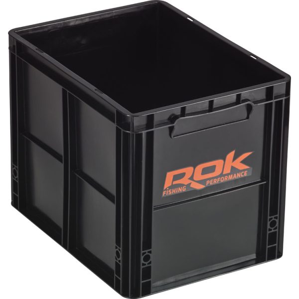 ROK Aufbewahrungsbox-Set mit Deckel 40x30x32cm Schwarz