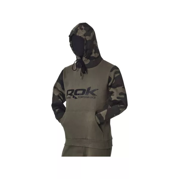 ROK Camo Hoodie Kapuzenpullover mit Camouflage-Muster L