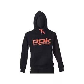 ROK Black Hoodie Schwarz Kapuzenpullover M