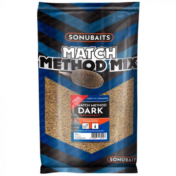 Sonubaits Match Method Mix - Dark - 2kg (S0770021) Futter