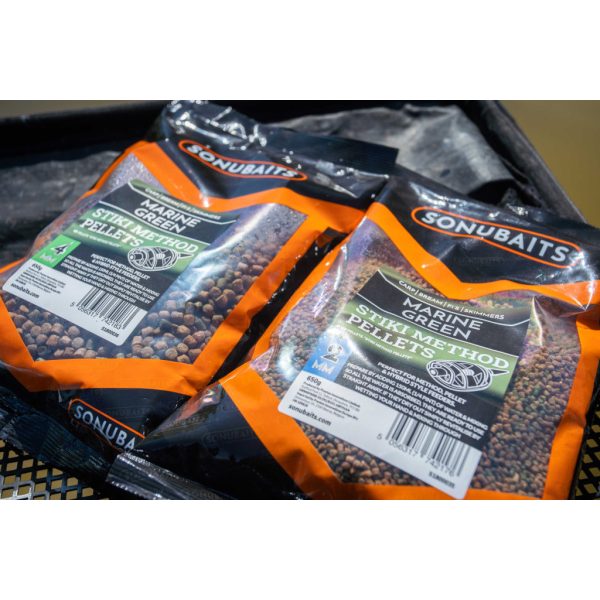 Sonubaits Stiki Method Pellets Marine Green 4mm Futterpellet 650gr