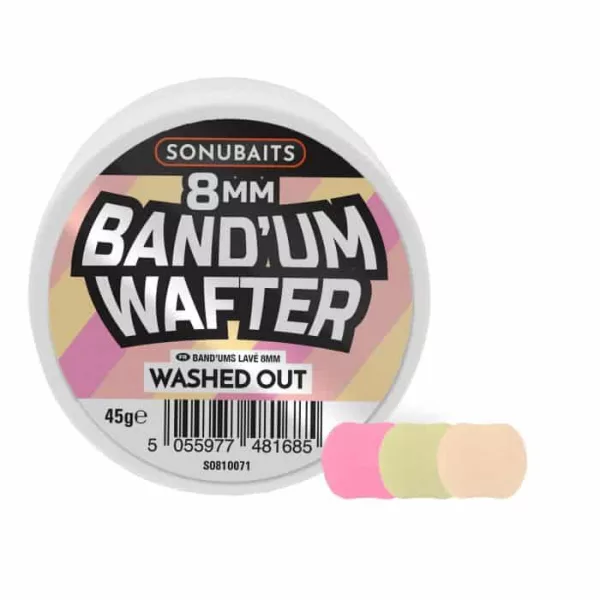 Sonubaits Bandum Wafters - 8mm Washed Out (S0810071) Wafters Hakenköder