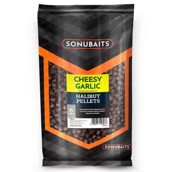 Sonubaits Cheesy Garlic Halibut Pellets - 8mm (S0920003) Futterpellet