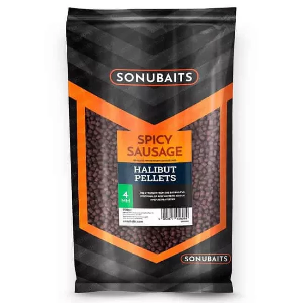Sonubaits Spicy Sausage Halibut Pellets - 4mm (S0920004) Futterpellet