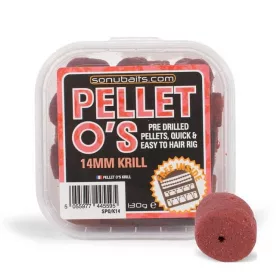   Sonubaits Pellet Os 14mm - Krill (S0960002) vorgebohrter Hakenpellet