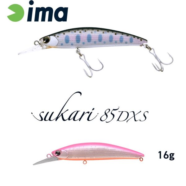 Ima Sukari 85DXS 8,3cm 16gr 007 Pink Back Silver Wobbler