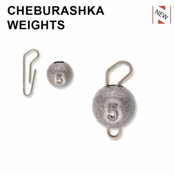 Sakura - CHEBURASHKA SINKER 14G + SNAP / 5er-Pack - Bleie - Spinnblei - Cheburashka