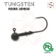 Sakura - TUNGSTEN ROUND JIGHEAD 1/8 - 3,5G / Hook #2/0 x 3pcs (Naturfarbe) - JIG Kopf