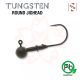 Sakura - TUNGSTEN ROUND JIGHEAD 3/16 - 5,3G / Hook #2/0 x 2pcs (Naturfarbe) - JIG Kopf