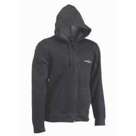   Sakura - HOODIE ZIP LOGO GREY M - Oberbekleidung - Kapuzenpullover