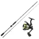 Sakura Almara ALMS 702 M 2,13m 7-28gr Spinnrute + Alendo 2004 FD Frontbremsrolle mit geflochtener Schnur Angelset
