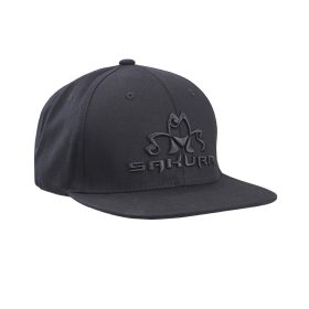 Sakura Flat Visor Schwarze Baseballkappe