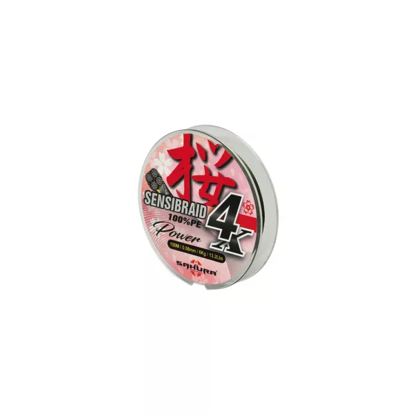 Sakura Sensibraid 4 geflochtene Schnur - CHART 150 M - 0.18 mm / 12Kg / 26.4Lbs