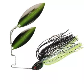 Sakura Cajun DW 21gr JC20 Spinnerbait - Schwarz Chartreuse