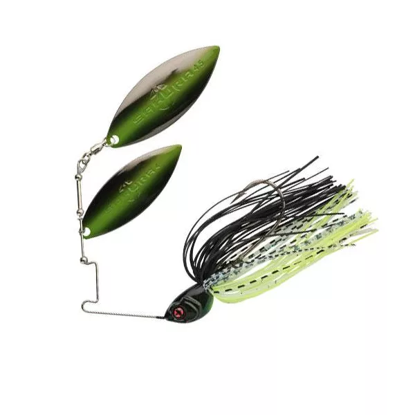 Sakura Cajun DW 21gr JC20 Spinnerbait - Schwarz Chartreuse