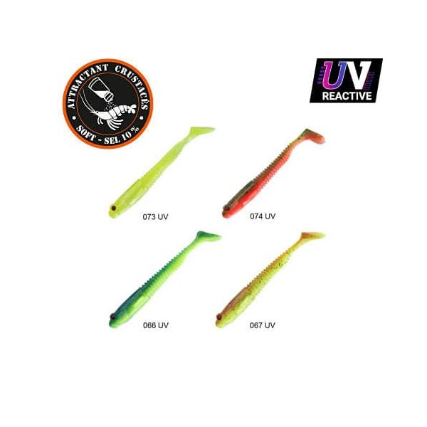 Sakura Gobygo 65 Gummifisch Dark Water Pack 2 65mm - 7 Stk.