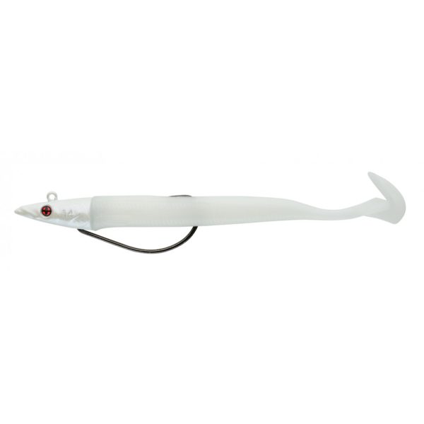 Sakura - SODIUM EEL 190 - 190MM - Jigkopf 35g - 077 (Pearl White) - Gummiköder