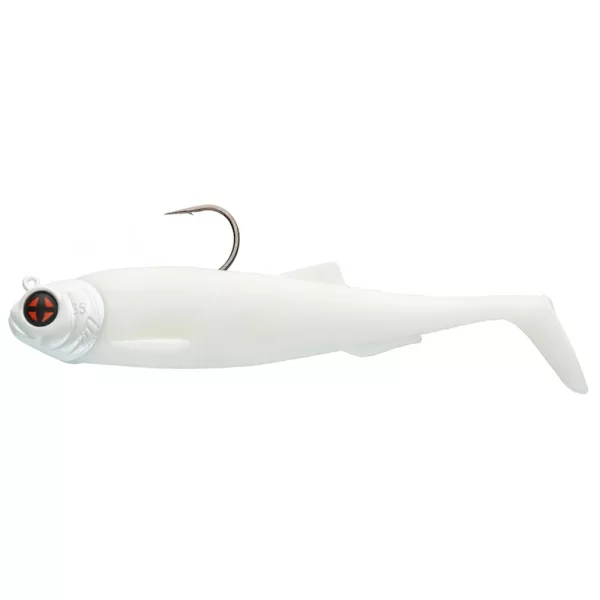 Sakura - SODIUM SHAD 100 - 100MM - Jighead 14g - 077 (Pearl White) - Gummiköder