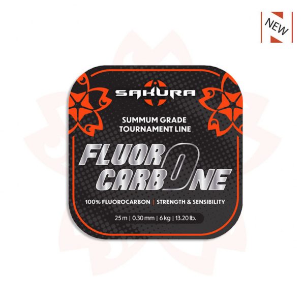 Sakura - FLUOROCARBON - 25 M - 0.30 mm / 6 Kg - 13,2 Lb. - Vorfachschnur - Fluorocarbon