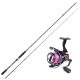 Sakura Stingray EGI Epinning 2,48m 5-25gr Spinnrute Stingray EGI 3504 FD mit Frontbremsrolle, mit geflochtener Schnur