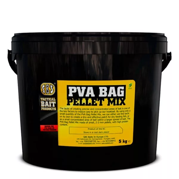 SBS PVA Bag Pellet Mix 1kg Erdbeercreme