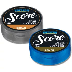   Kriston Score Heavyweight Leadcore 35Lbs 10m Geflochtene Vorfachschnur-Braun