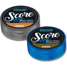  Kriston Score Zero Leadfree leader 45lbs 10m Monofile Hauptschnur-Braun