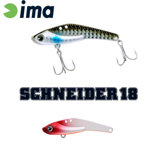 Ima Schneider 18 6,8cm 18gr 017 Red Head Pearl OB Kunstköder