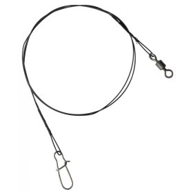   SERT - 7 STRAND TRACE + SWIVEL AND SNAP LINK - 50CM - 7KG - Bissfestes Vorfach