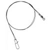 SERT - 7 STRAND TRACE + SWIVEL AND SNAP LINK - 50CM - 15KG - Bissfestes Vorfach