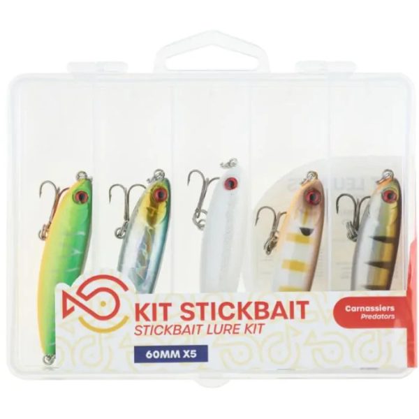SRT Stickbait Kit 6cm 6gr Floating Wobbler Set 5 Stk.