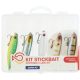 SRT Stickbait Kit 6cm 6gr Floating Wobbler Set 5 Stk.