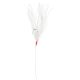SRT Sabiki White Feathers 135cm 5H 3/0 Vorgebundener Haken 5 Stk.