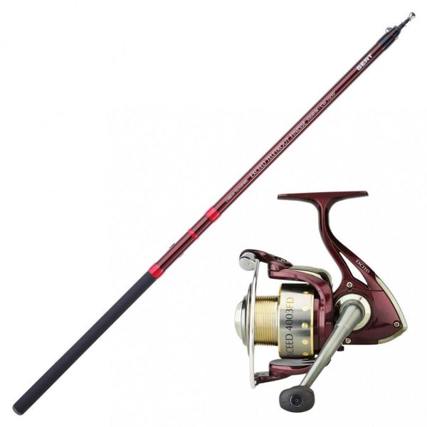 Sert Exceed Teletrout Finesse 400-4 Rute und Exceed SPN 1003RD Rolle Set