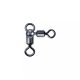 SERT - COMBI ROLLING SWIVELS - BLACK N°2/0x1/0 X 3 - Wirbel