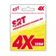 Sert Tresse 4x Srt Fluo Yellow Geflochtene Schnur 0,10mm 135m