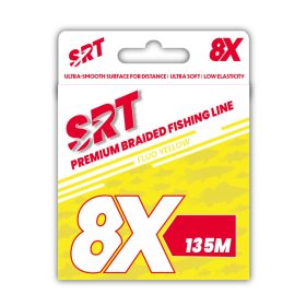   Sert Tresse 8x Srt Fluo Yellow Geflochtene Schnur 0,14mm 135m