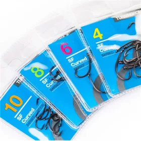 Spotted Fin Curved Barbed Haken mit Widerhaken Größe 8