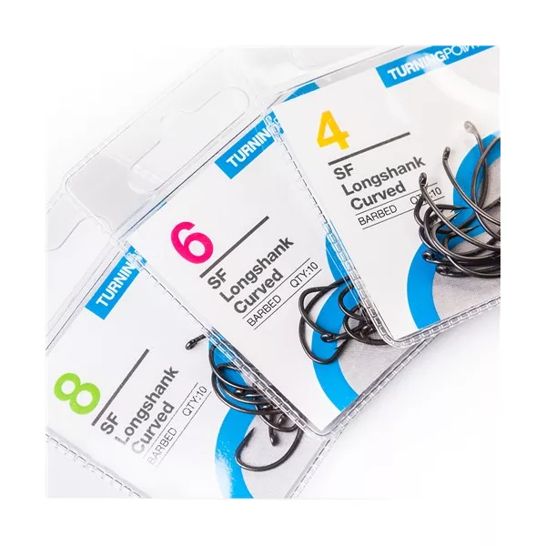 Spotted Fin Longshank Curved Barbed Widerhakenhaken