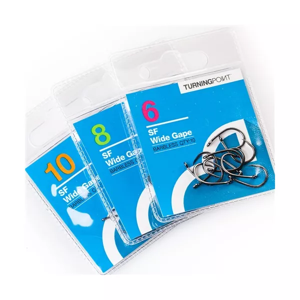 Spotted Fin Wide Gape Barbed - widerhakenloser Haken - Größe 6