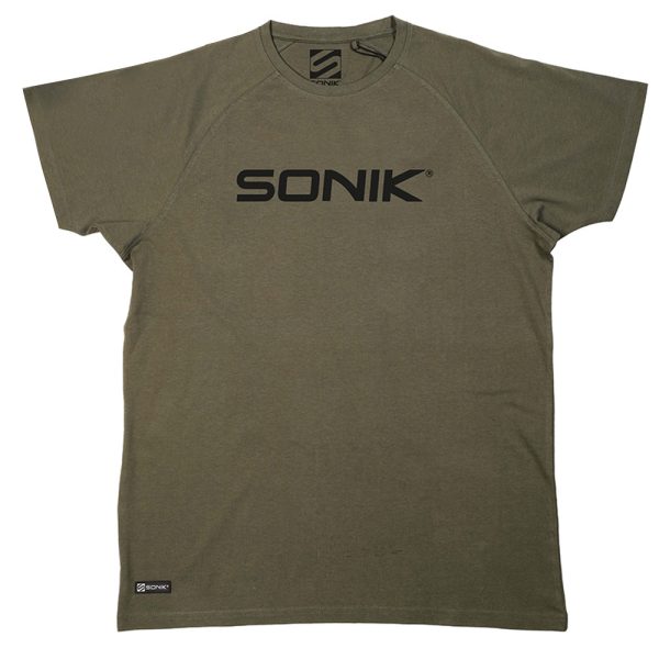 Sonik Raglan Grünes T-Shirt XL