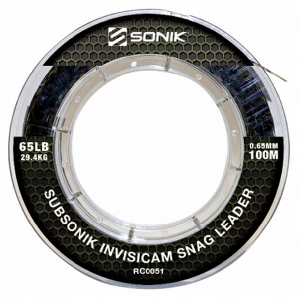 Sonik Subsonik Invisicam Snag Leader 100m 45lbs (0,55) Monofile Hauptschnur