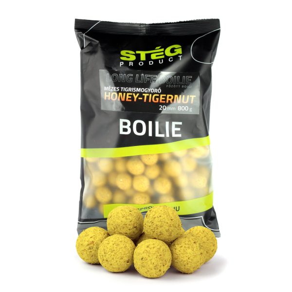 Stég Long Life Boilie 20mm Honig-Tigernuss Futterboilie 800gr