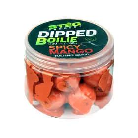   Stég Dipped Boilie 20mm Würzige Mango Hakenköder Boilie 100gr