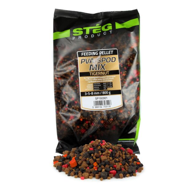 Stég PVA-Spod Mix 3-5-8mm Tigernuss Pelletmischung 800gr