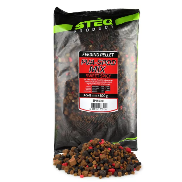 Stég PVA-Spod Mix Sweet Spicy Süß-Würzig 3-5-8mm 800gr