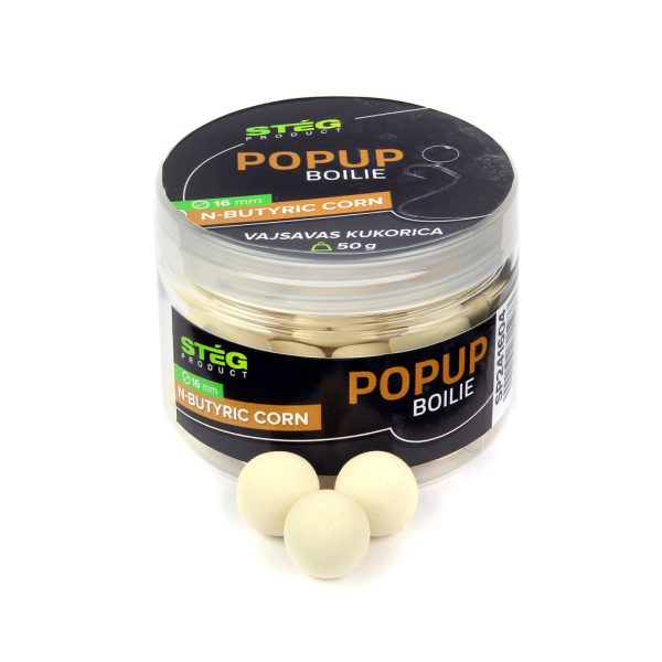 Stég Pop Up Boilies Buttersäure 16mm Pop Up 50gr