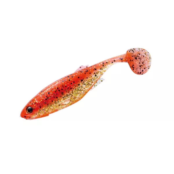 Major Craft Stabi Shad Fat 12,7cm 20,9gr #003 Orange Gold Gummifisch 4 Stk.